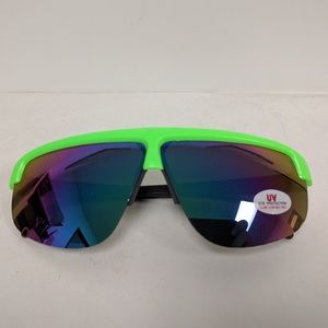 Vintage semi-rimless sports blade iridium eyewear